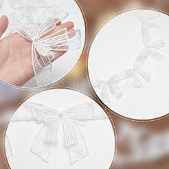 3 Yards Polyester-Stickerei 3D Bowknot Spitzenbesatz&nbsp;OCOR-AR0001-80