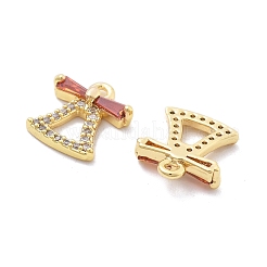 Pendentifs avec zircon cubiques à micro-pavés en laiton&nbsp;KK-B134-37G