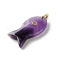 Pendentifs en améthyste naturelle&nbsp;G-Z102-02G-03
