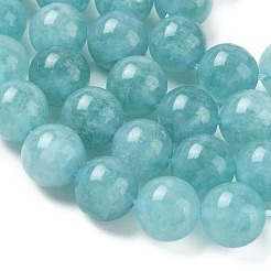 Billes de jade naturelles de teint en malaisades teintes&nbsp;G-G021-01D-08