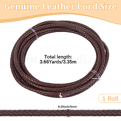 Geflochtenes Lederband mit Kern&nbsp;WL-CL0001-01B