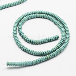 Kunsttürkisfarbenen Perlen Stränge&nbsp;G-P286-05-4mm-01