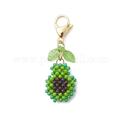 Pendentifs décoratifs faits à la main en perles de verre&nbsp;HJEW-MZ00357