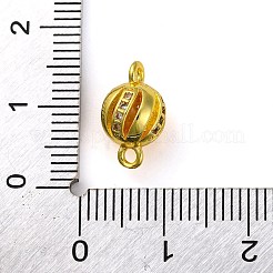 Verbindungsanhänger mit Mikropavé aus Messing mit durchsichtigen Zirkonia-Steinen&nbsp;KK-A230-06D-G