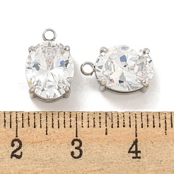 Ciondoli in acciaio inossidabile 304 ciondoli in zirconia cubica&nbsp;STAS-L278-009P-A01