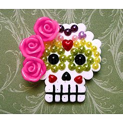 1 Box Nachahmung Perlen abs Acrylkuppel Cabochons&nbsp;SACR-PH0001-25