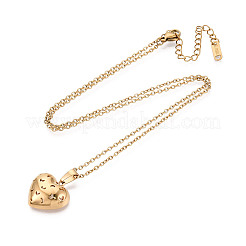 Collares colgantes de acero inoxidable 304&nbsp;NJEW-T018-38G