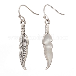 5 paio di set di orecchini di piume in lega di stile tibetano 5 stili&nbsp;EJEW-JE04454