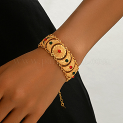 Bracelets ethniques vintage en alliage pavé de zirconiums cubiques&nbsp;JM4536