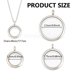 DIY Blanko-Set für schwebende Charm-Halsketten&nbsp;DIY-DR0001-18