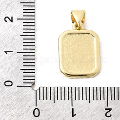 Pendenti in zirconi cubici trasparenti in micro pavè di ottone&nbsp;KK-Z150-01G