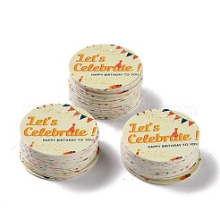 Happy Birthday Geschenkanhänger aus Kraftpapier&nbsp;DIY-D056-01G