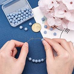 Chapelets de perles en angélite naturelle&nbsp;G-AR0001-81