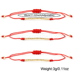 3 braccialetti di perline intrecciate con perline di plastica&nbsp;CF6831-2