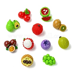 19 Stück 19 Arten undurchsichtige Harz Cabochons&nbsp;RESI-CJC0012-45-1