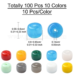 100 Stück 10 Farben K9 Glasperlenstränge&nbsp;GLAA-YW0003-59
