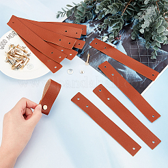 Rechteckige Schubladengriffe aus Leder&nbsp;LS-AJEW-WH0251-77D