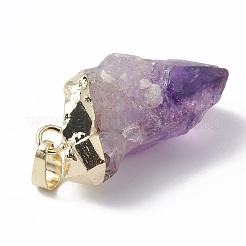Grobe rohe natürliche Amethyst Anhänger&nbsp;G-E590-05LG