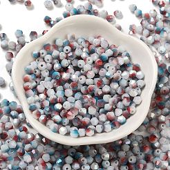 Perline di vetro con vernice da forno bicolore&nbsp;SEED-C004-03K