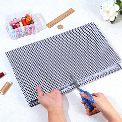 Tartan-Baumwollfaserstoff&nbsp;DIY-WH0504-685D