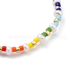 Bracelet réglable en perles naturelles et perles miyuki tressées pour femme&nbsp;BJEW-O187-04