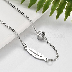 201 Edelstahl-Kabelkettenarmbänder&nbsp;LS-BJEW-H205-01E-P