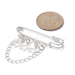 Legierungs-Stern- und Ketten-Quasten-Charms&nbsp;JEWB-BR00103