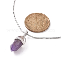 Ensemble de colliers pendentifs en forme de balle en pierres précieuses naturelles mélangées&nbsp;NJEW-JN04147