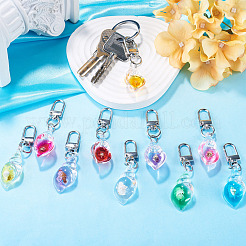 10 pendentif décoratif en résine et coquillage&nbsp;HJEW-TAD00001