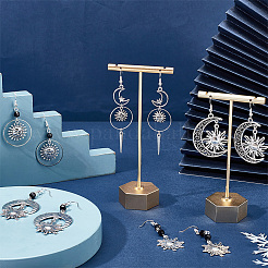 Kit de fabrication de boucles d'oreilles pendantes soleil et étoile&nbsp;DIY-SC0018-26