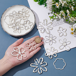 16 stücke 8 arten tibetischen stil legierung blume anhänger&nbsp;FIND-GA0007-06