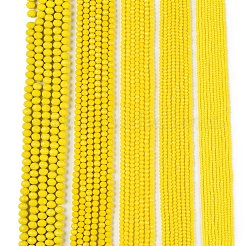 Hebras opacas de perlas de vidrio de imitación de jade de color sólido&nbsp;EGLA-A044-P8mm-D04