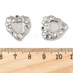 Cabochon-Fassungen für Anhänger aus Edelstahl 304&nbsp;STAS-L022-540P