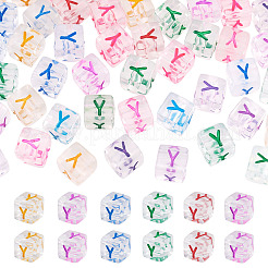 50 Stück europäische Acrylperlen&nbsp;MACR-TADJ0001-13Y