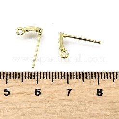 Messing micro pave zirkonia-ohrstecker-Zubehör&nbsp;KK-U072-42G
