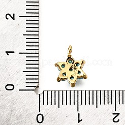 Pendentifs avec zircon cubiques à micro-pavés en laiton&nbsp;KK-D356-01B-G