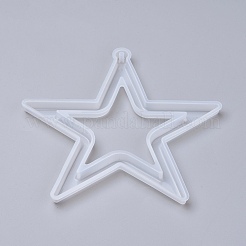 Weihnachten Hohlstern DIY Anhänger Silikonformen&nbsp;DIY-I034-07