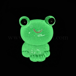 Leuchtfrosch-Ornament aus Kunstharz&nbsp;CRES-M020-07A