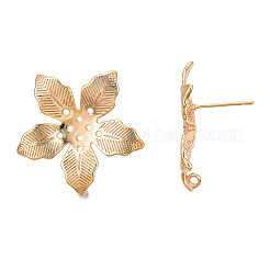 Fornituras de aretes de latón&nbsp;KK-N232-332LG