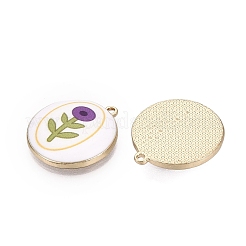 Imprimés alliage pendentifs en émail&nbsp;ENAM-N072-03KCG-03