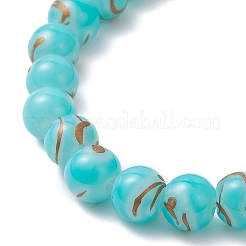 Verre ronde perles bracelets extensibles&nbsp;BJEW-JB12647