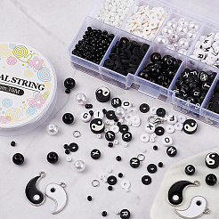 Kit per la creazione di set di gioielli a tema fai da te yin yang&nbsp;DIY-YW0004-67