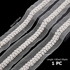 2 Yard Spitzenbesatz aus Polyester- und Kunststoffperlengaze&nbsp;OCOR-GA0002-85