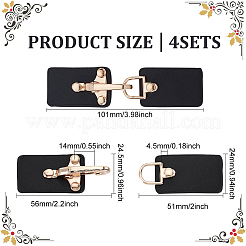 4 set fibbia a levetta in similpelle&nbsp;FIND-FG0002-57