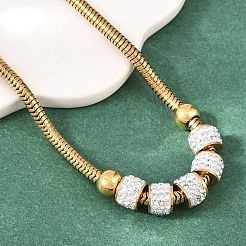Braccialetti con perline di strass in argilla polimerica&nbsp;SA-D001-06G