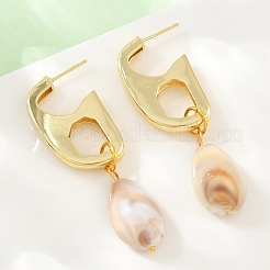 Pendientes colgantes de latón&nbsp;KK-CBA8324-17G