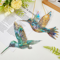 2 Stück 2 Stile Acryl-Vogel-Sonnenfänger zum Aufhängen.&nbsp;HJEW-CN0001-32