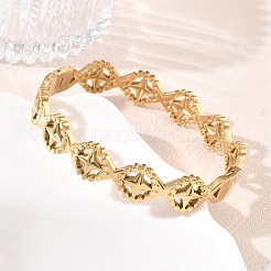 Bracciali rigidi con cerniera in acciaio inossidabile 304&nbsp;SA-CBAB92B-12G