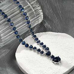 Ottone zirconi collane del pendente del cuore&nbsp;NJEW-Z059-07P-01