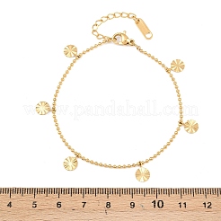 Bracelets à breloques en acier inoxydable 304&nbsp;BJEW-P372-02A-G